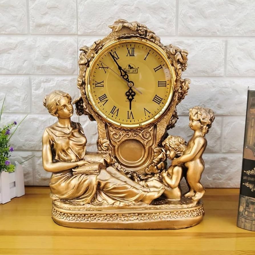 ヨーロッパ式の新しい時計置物リビング贅沢レトロ家庭用時計 ヨーロッパ式の新しい時計置物リビング贅沢レトロ家庭用時計